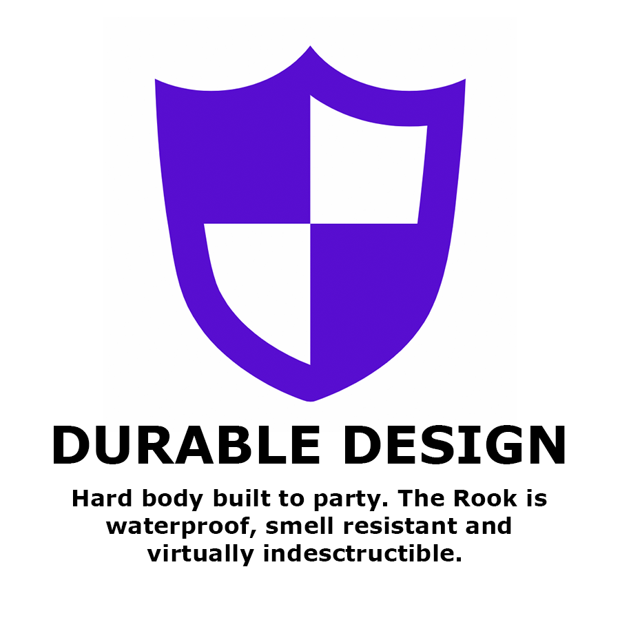 Durable design, hard body built to party, waterproof pipe, smell resistant pipe, durable pipe